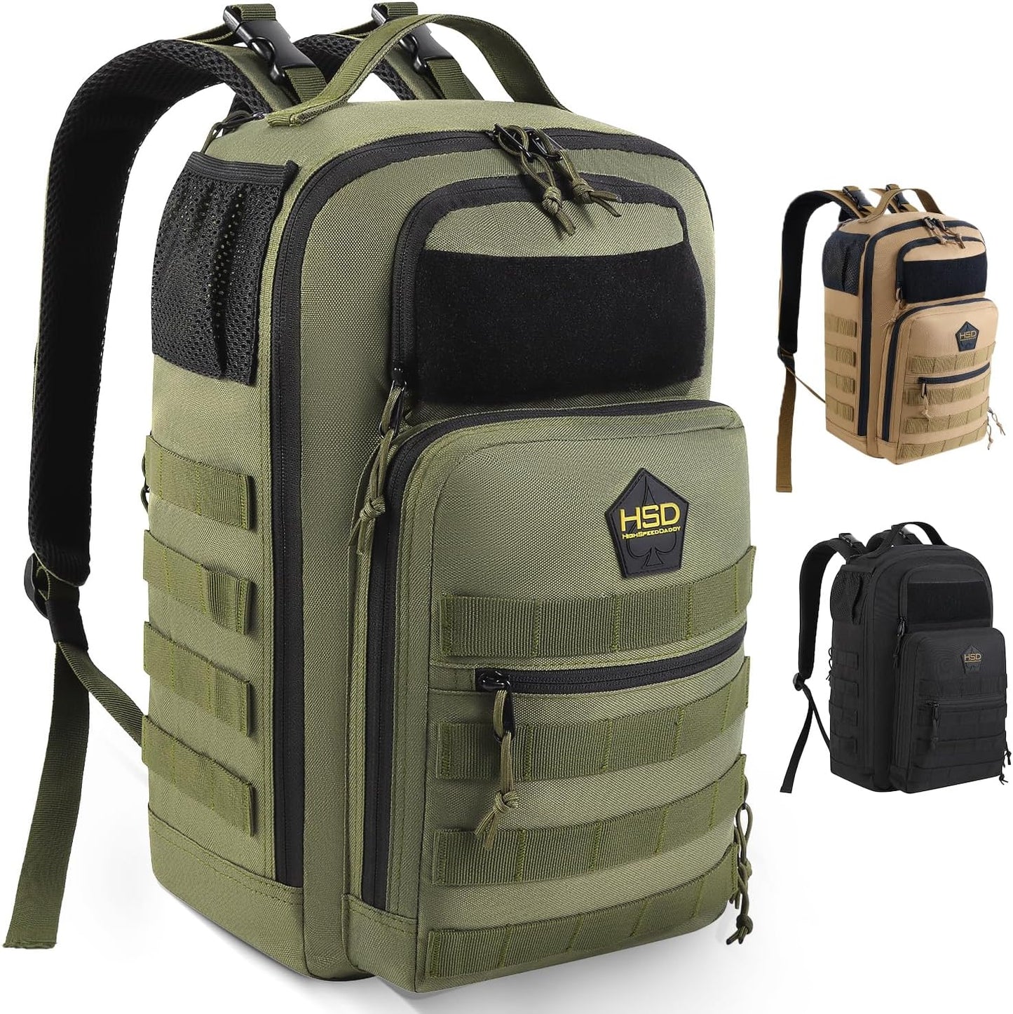 - Baby Diaper Backpack, Military-Grade, Waterproof, Compact Baby Travel Bag with Diaper Changing Mat