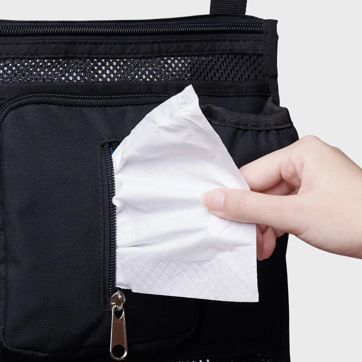 Universal 2 in 1 Insulated Cup Holders Stroller Organizer, Black