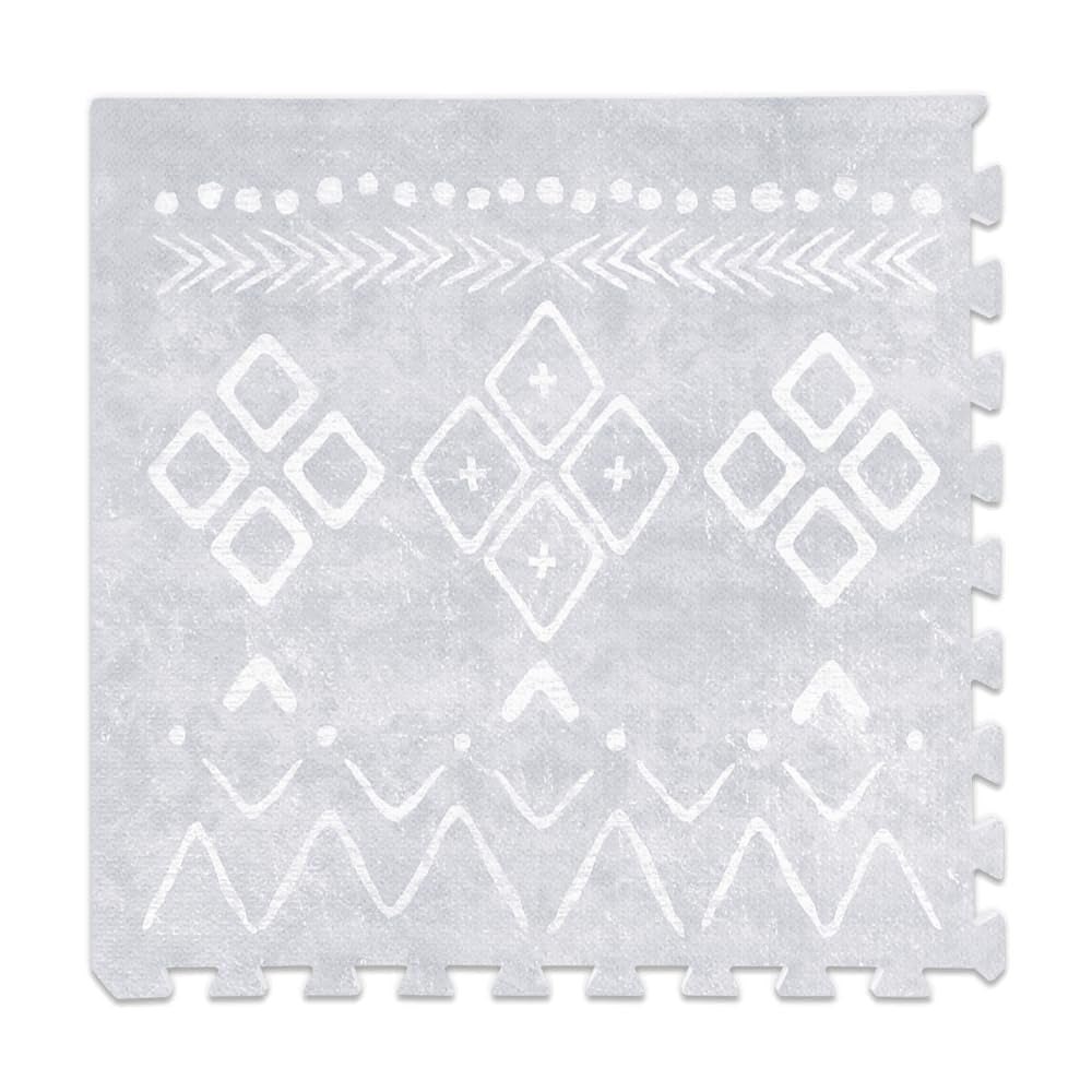 Baby Play Mat for Floor – 4X6Ft Gray | Soft Non Toxic Premium EVA Foam Tiles for Tummy Time, Crawling & Playroom – Waterproof Interlocking Floor Mat for Babies & Toddlers (6 Tiles)