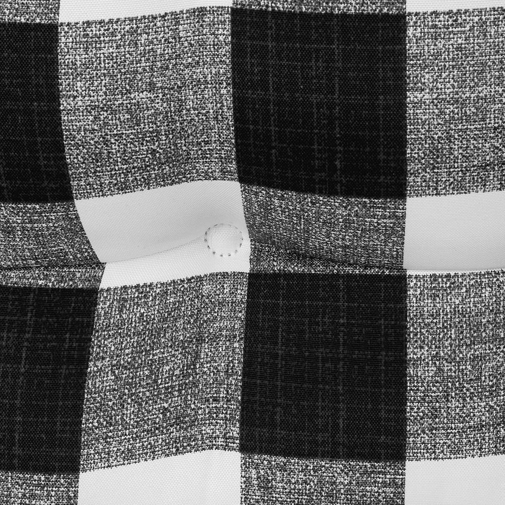 Solarium Rocking Chair Cushion Set, Assembled in the USA, for Indoor & Outdoor Use, Patio, Living Room, or Nursery, 2-Piece Set, 19"X19" Seat and 21"X18" Seatback, 04 Black