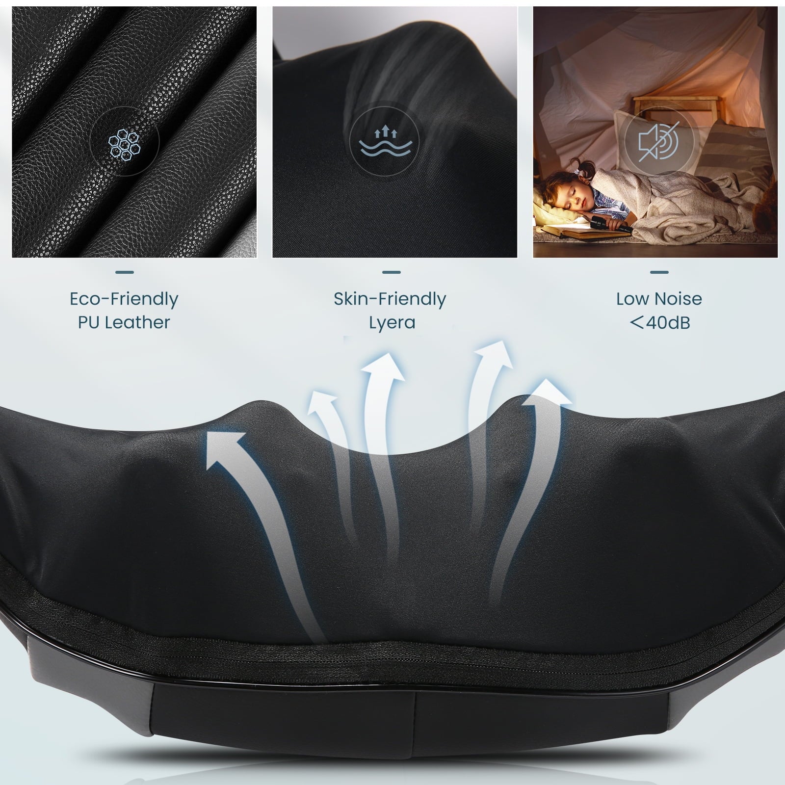 Neck and Shoulder Massager with Heat, 3D Deep Tissue Kneading Shiatsu Massager for Muscle Relief, Gift for Women Men Christmas