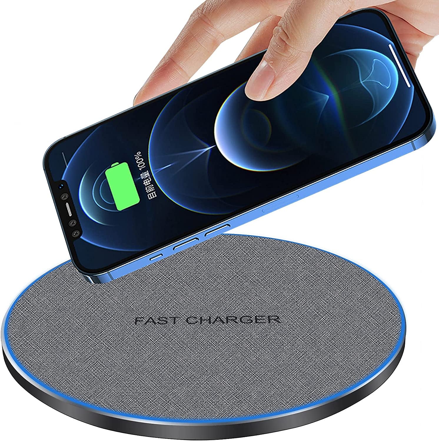 Fast Wireless Charger,20W Max Wireless Charging Pad Compatible with Iphone 16/16 Pro/15/14/13/12/Se/11/Xs Max/Xr,Airpods; Wireless Charge Mat for Samsung Galaxy S25/S24/Note,Pixel/Lg G8