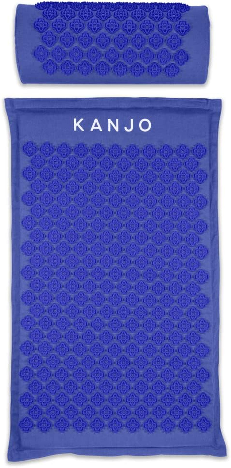 Acupressure Mat and Pillow Set for Back Pain Relief & Neck Pain Relief, with Pressure Points for Muscle Pain Relief with Travel Bag - Navy