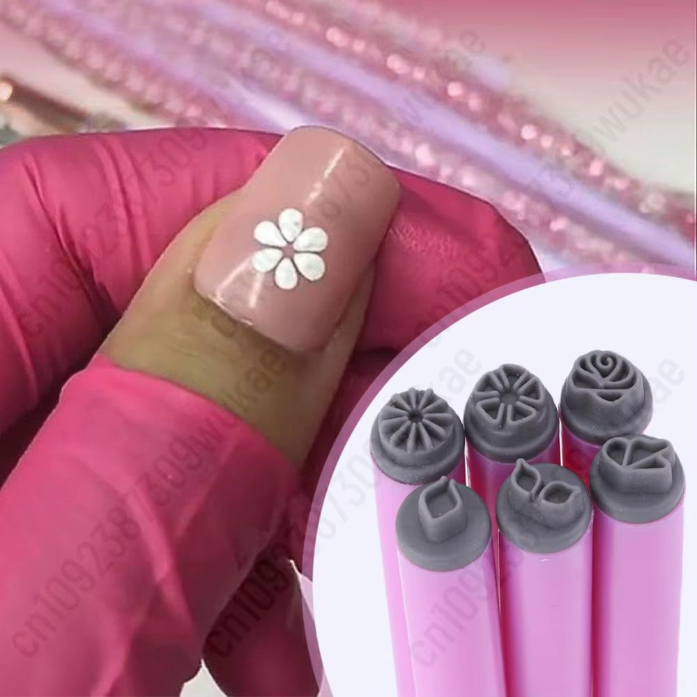 6/10/15PCS Nail Stamp Pen Set DIY Nail Art Nail Graffiti Nail Art Dotting Tools with Simple Design Nail Art Stamp Pen for Women