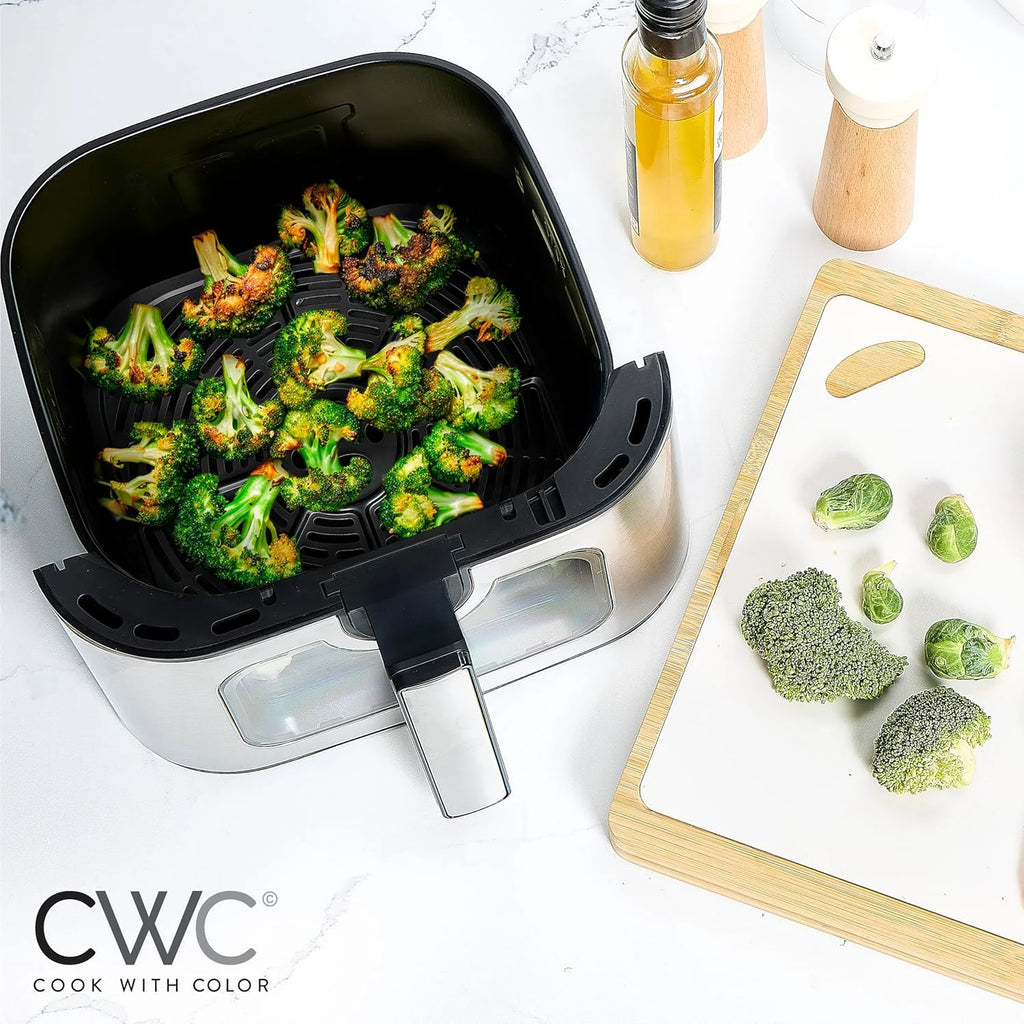 Digital Air Fryer 8.5-Quart Stainless Steel Air Fryer Kitchen Appliance, Black