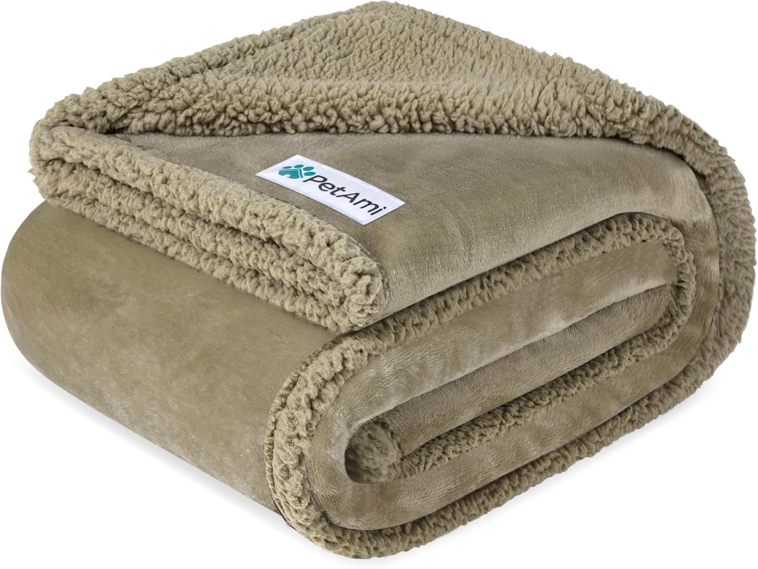 Waterproof Dog Blanket for Small Medium Dog Puppy Cat Throw for Couch Cover Leakproof Protection, Sherpa Fleece, Reversible Soft Washable 29X40 Plaid Navy Blue