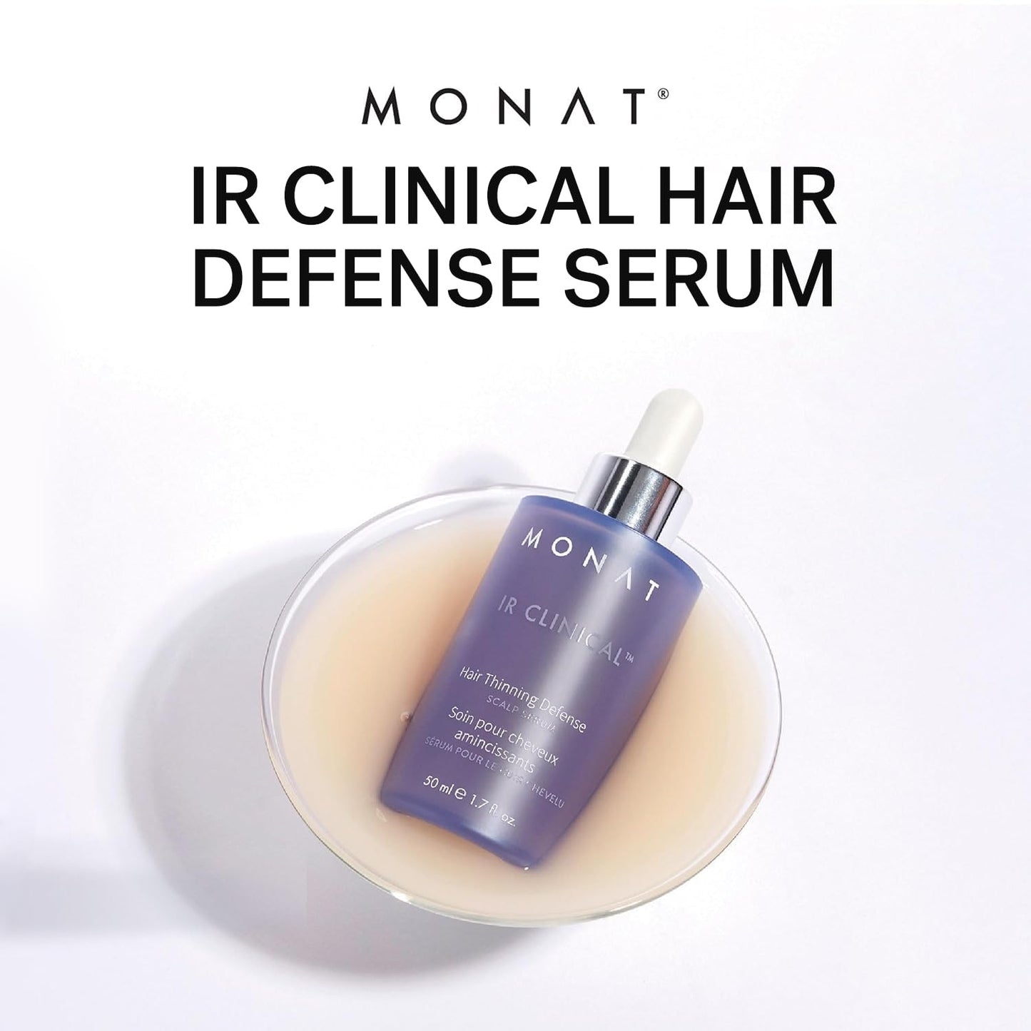 IR Clinical™ Hair Thinning Defense Scalp Serum – Nourishes Scalp, Reduces Breakage, Boosts Hair Density, and Supports Thicker, Fuller-Looking Hair with a Lightweight, Non-Greasy Formula
