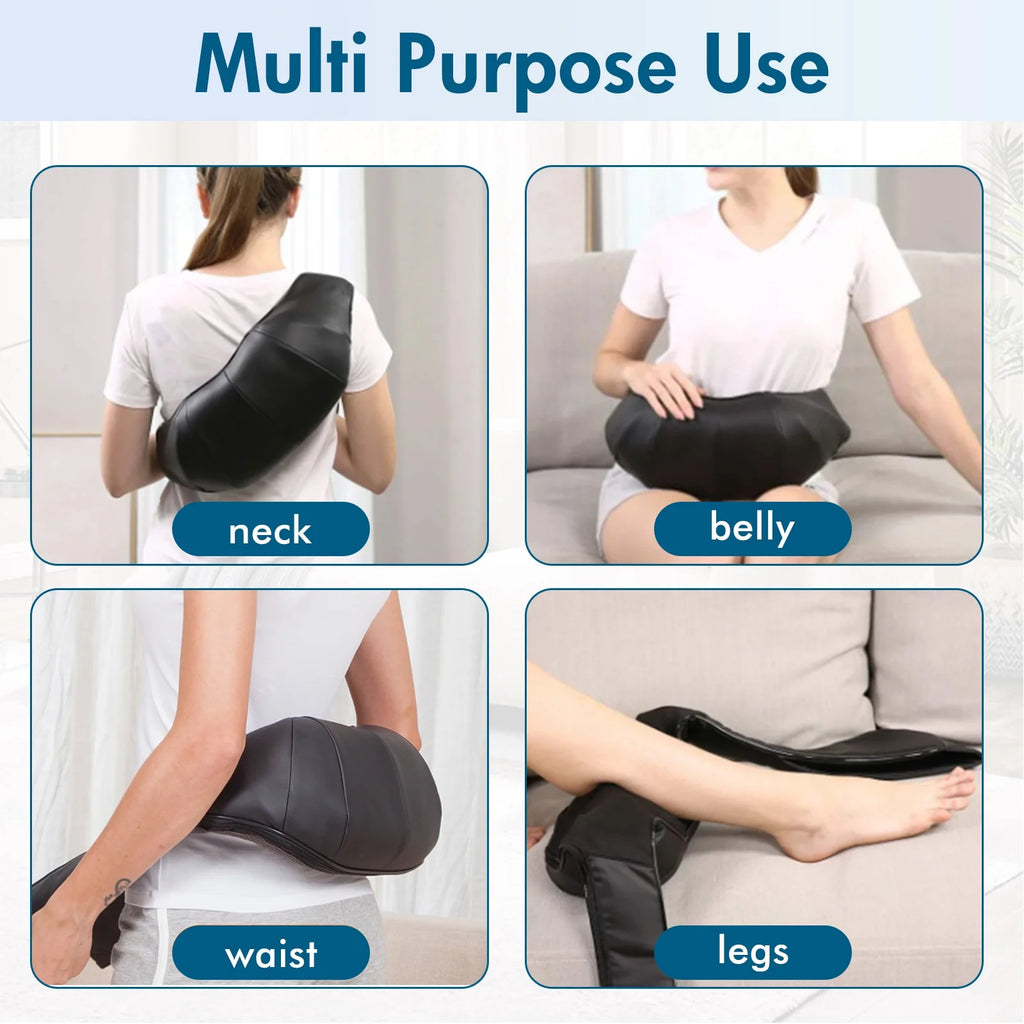 Neck and Shoulder Massager with Heat, 3D Deep Shiatsu Massager, Neck, Back, Shoulder Massager, Gifts for Man Woman