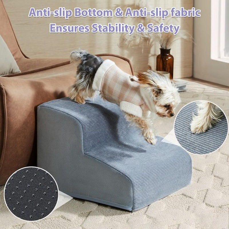 Dog Stairs for Small Dogs 3-Steps Ramp for Bed and Couch Pet with Highly