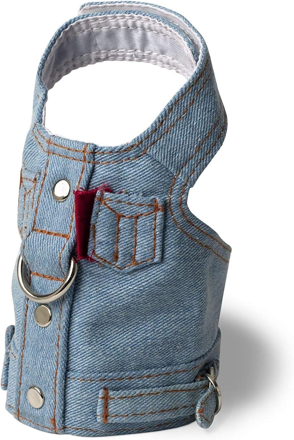 Dog Harness Jean Jacket, Blue, XX Small