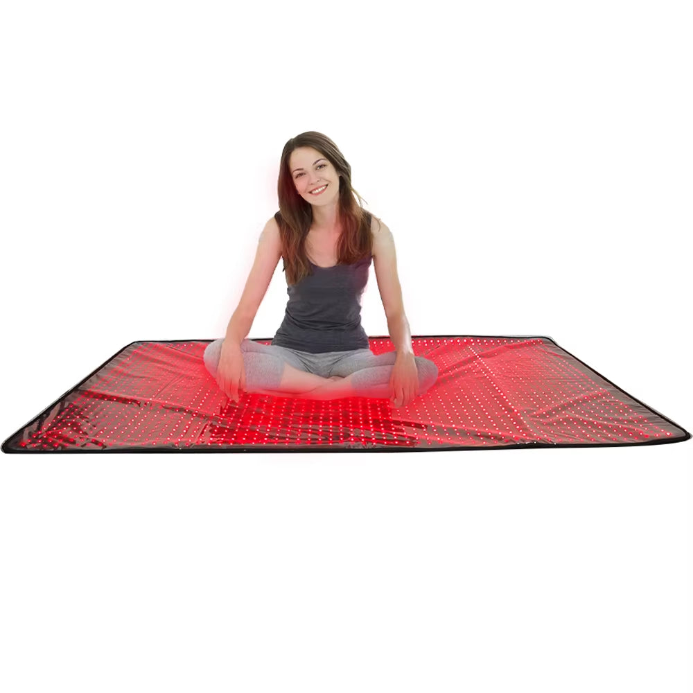 Large Size 90*180 Household Full Body Photodynamic Therapy Pad LED Light Therapy Pain Relief Sauna Blanket