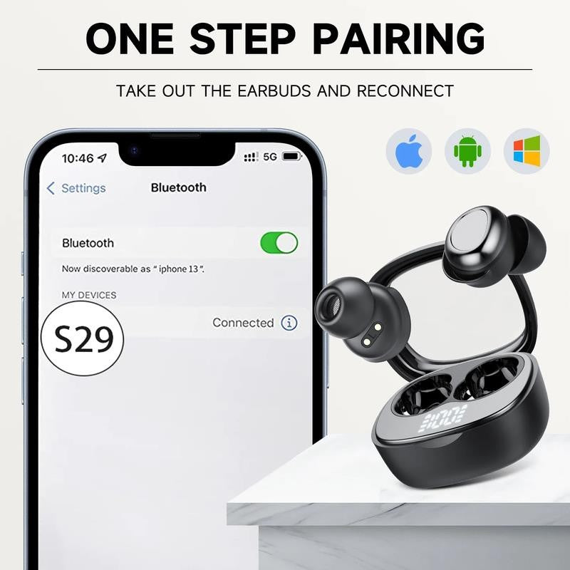 Sleep Ear Buds, Bluetooth 5.4 Ultra-Mini Sleep Earbuds for Side Sleepers, Hi-Fi