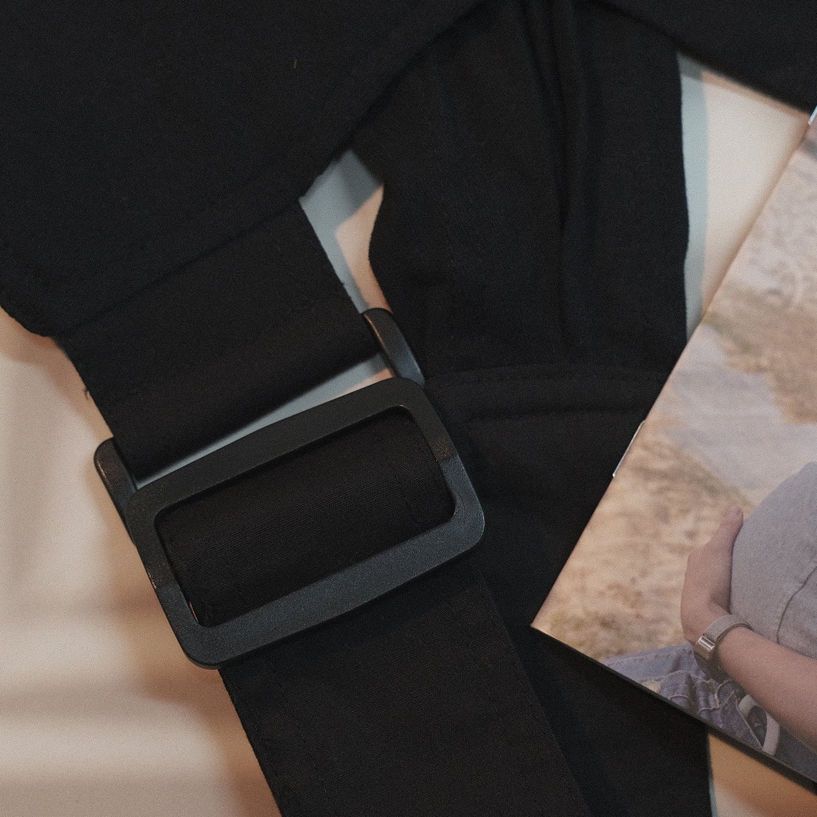 Wrap Carrier Organic Cotton Adjustable Slings ,For Newborn,Infant,Toddlers 35 Lbs,Black