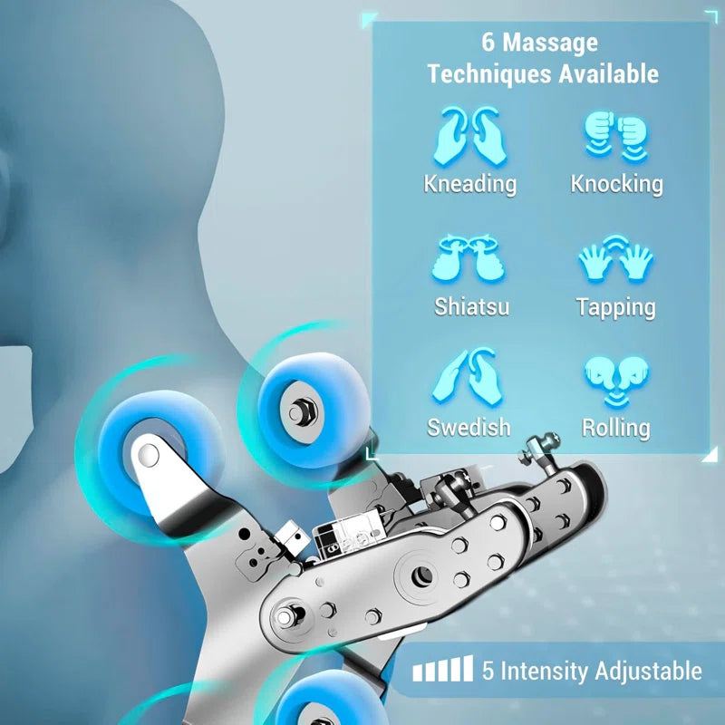 2025 3D Reclining Massage Chair Full Body - SL Track Zero Gravity Massage Chair Recliner with Calf and Foot Rollers, AI Voice Control, LCD Screen, Quick Access Buttons