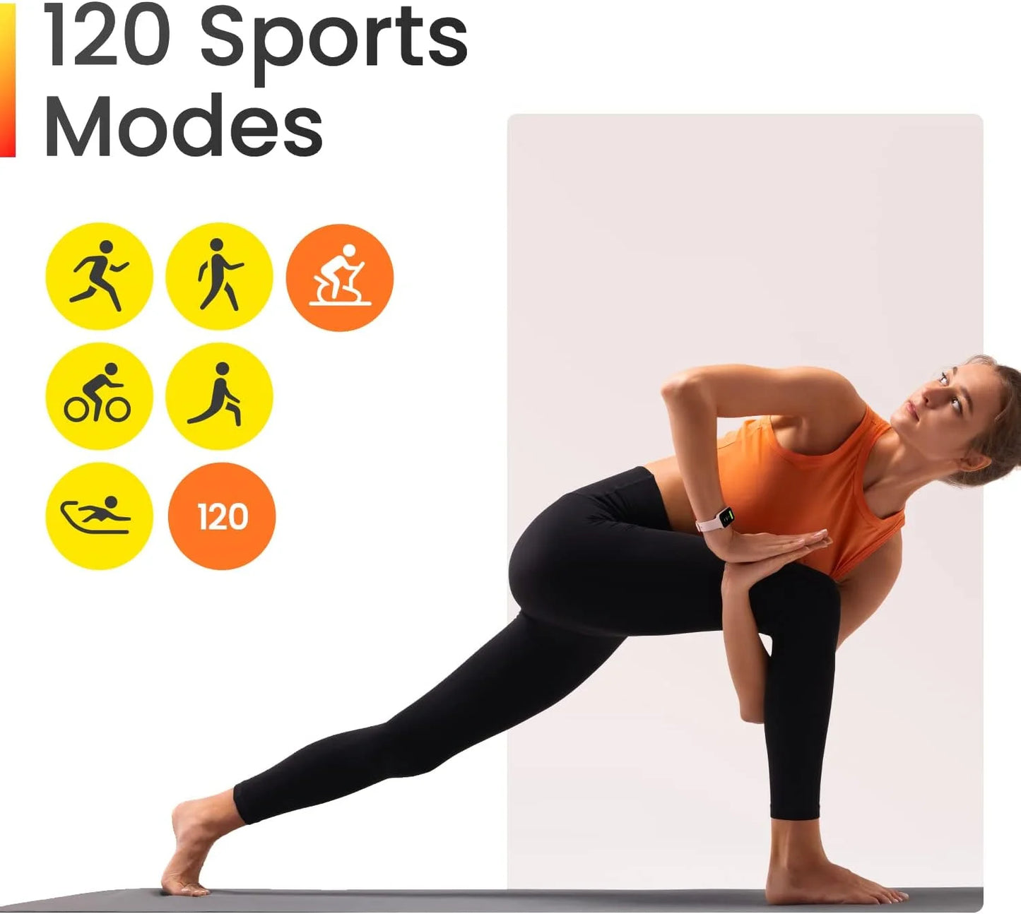 Band 7 Fitness Tracker: Steps, Heart Rate, 18-Day Battery, Sleep & Water Resistant, Black