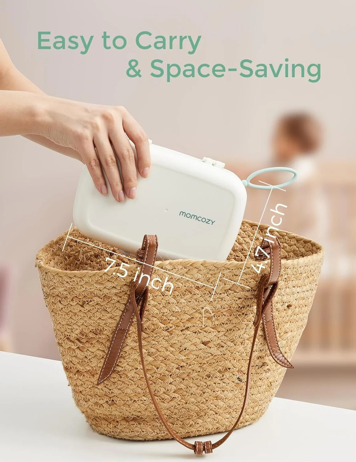 Bottle Brush Set - Baby Bottle Cleaner Kit with Silicone Brush, Nipple Brush, Straw Brush, Soap Dispenser, Drying Rack - 7 in 1 Bottle Cleaning Tool for Home and Travel, Pink