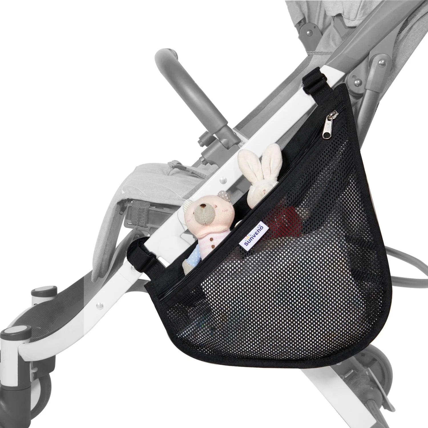 Universal 2 in 1 Insulated Cup Holders Stroller Organizer, Black