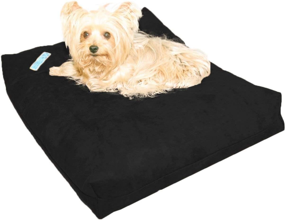 Shredded Memory Foam Orthopedic Bed with Removable Washable Cover and Water Proof Inner Fabric, Extra Large (55-Inch-By-37-Inch), Hot Pink Microfiber, for Dogs