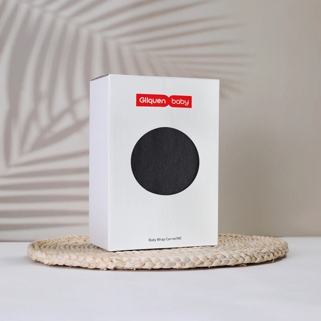 Wrap Carrier Organic Cotton Adjustable Slings ,For Newborn,Infant,Toddlers 35 Lbs,Black