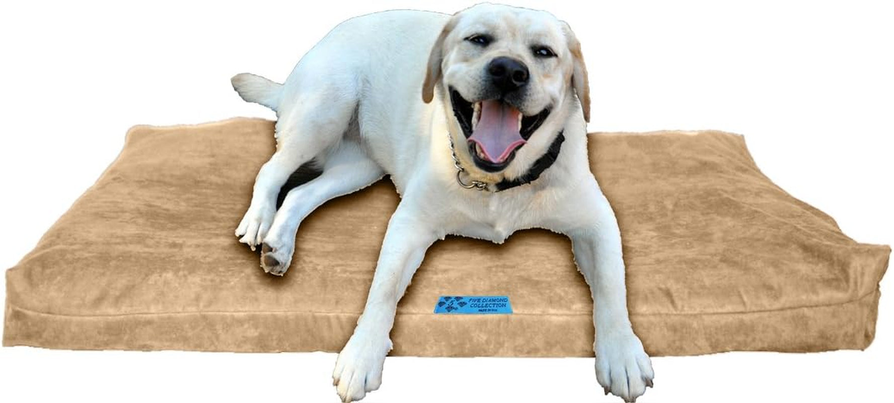 Shredded Memory Foam Orthopedic Bed with Removable Washable Cover and Water Proof Inner Fabric, Extra Large (55-Inch-By-37-Inch), Hot Pink Microfiber, for Dogs