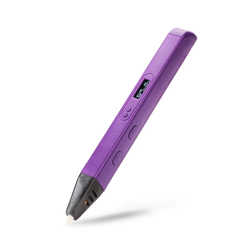 Hot Selling RP800A 3D Pen Scribble Pen OLED Display 3D Printing Pen with PLA Filament for Doodling Making Christmas Presents