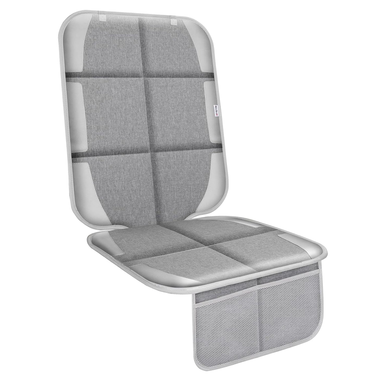 Car Seat Protector, Non-Slip Backing Will Not Leave Imprint, Waterproof Thicker Car Seat Cover for SUV, Sedan, Truck, Leather Car Seat Cushion (Gray Black)