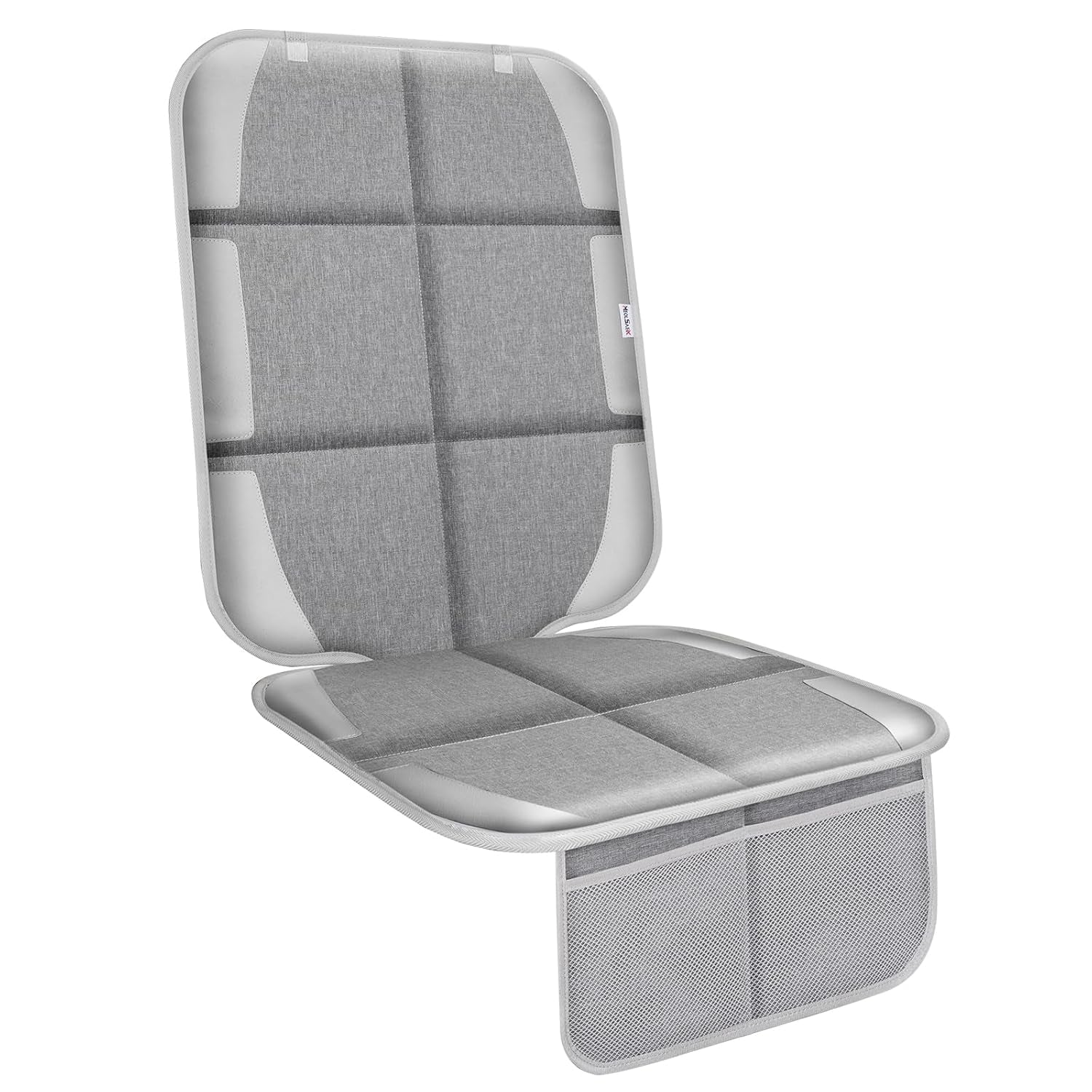 Car Seat Protector, Non-Slip Backing Will Not Leave Imprint, Waterproof Thicker Car Seat Cover for SUV, Sedan, Truck, Leather Car Seat Cushion (Gray Black)