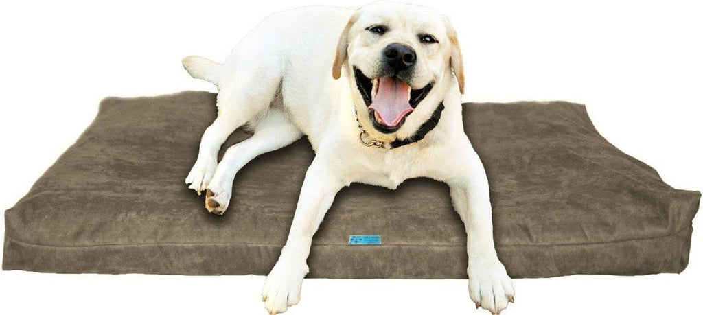 Shredded Memory Foam Orthopedic Bed with Removable Washable Cover and Water Proof Inner Fabric, Extra Large (55-Inch-By-37-Inch), Hot Pink Microfiber, for Dogs