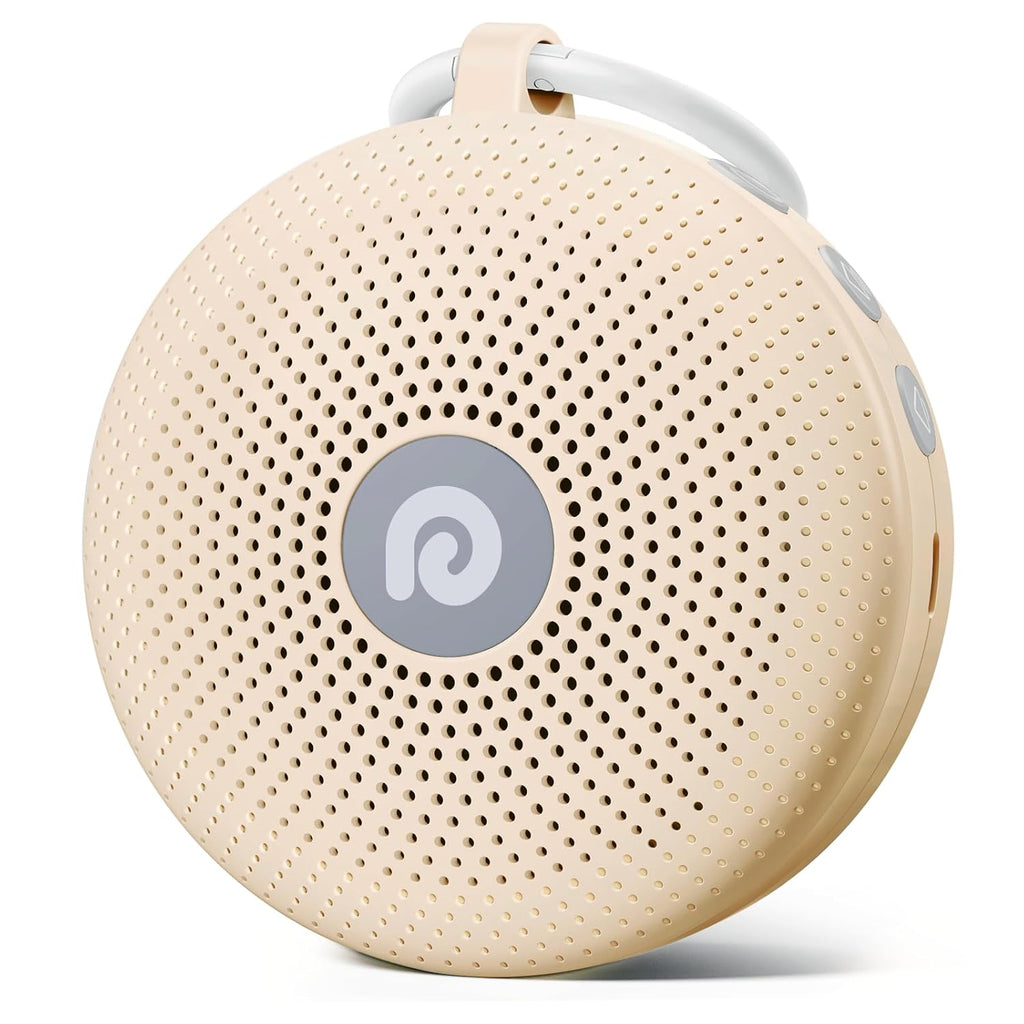 Portable Noise Machine for Baby Adult, Features Powerful Battery, 21 Soothing Sound, Noise Canceling for Office & Sleeping, Sound Therapy for Home, Travel, Registry Gift, Classic White