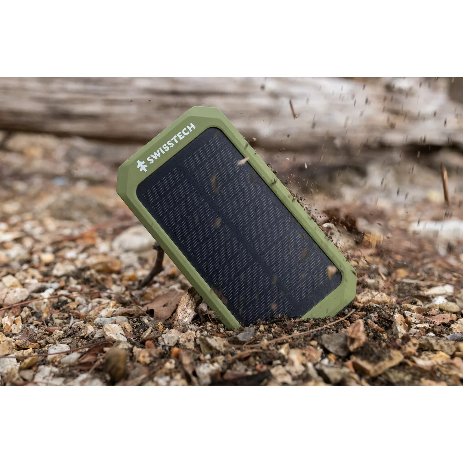 Swiss Tech 20000 Mah SOLAR PORTABLE POWER BANK / WIRELESS CHARGER WEATHER PROOF