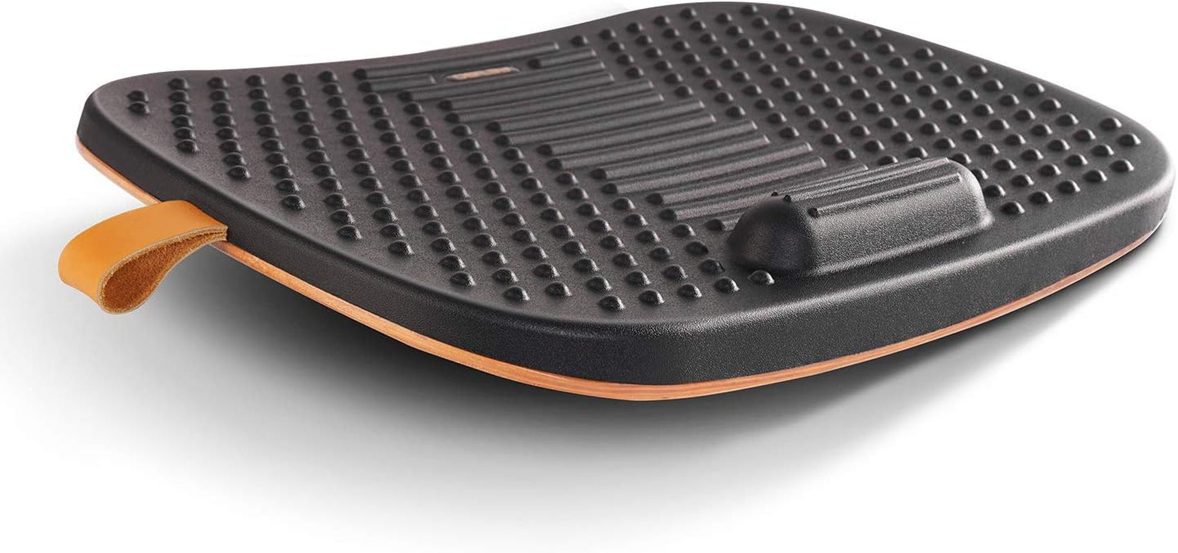 Standing Desk Mat with anti Fatigue Bar, Wooden Wobble Balance Board with Ergonomic Design Comfort Floor Mat