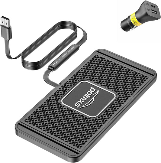 Wireless Charger Car Charging Pad 15W Fast Wireless Phone Charger Cell Phone Cordless Charging Mat