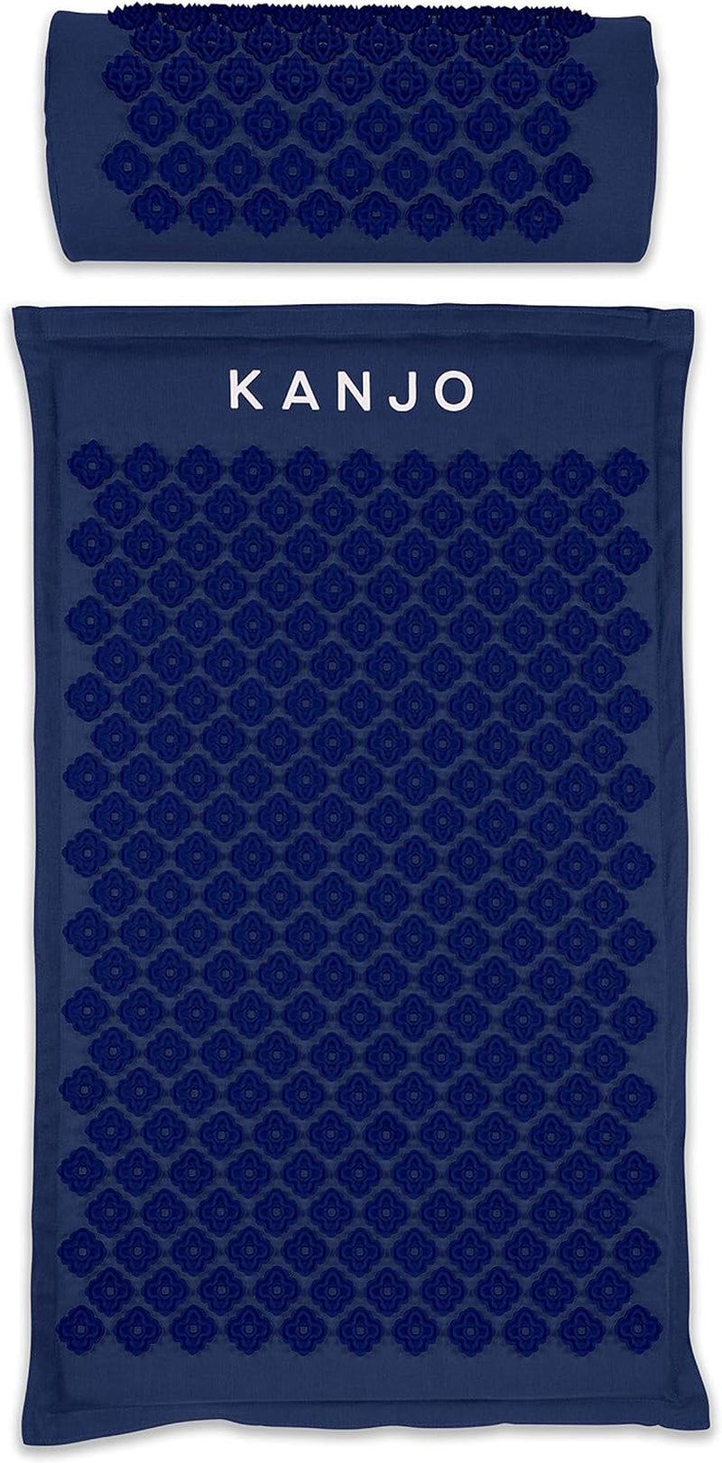 Acupressure Mat and Pillow Set for Back Pain Relief & Neck Pain Relief, with Pressure Points for Muscle Pain Relief with Travel Bag - Navy