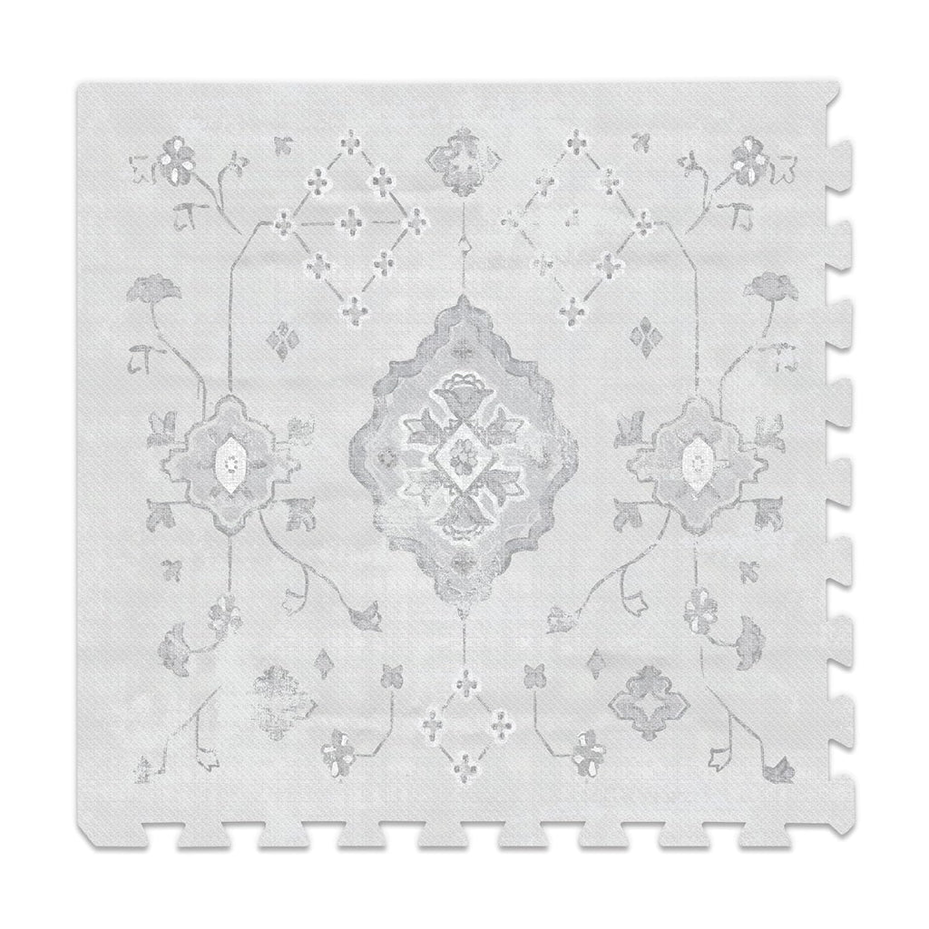 Baby Play Mat for Floor – 4X6Ft Gray | Soft Non Toxic Premium EVA Foam Tiles for Tummy Time, Crawling & Playroom – Waterproof Interlocking Floor Mat for Babies & Toddlers (6 Tiles)