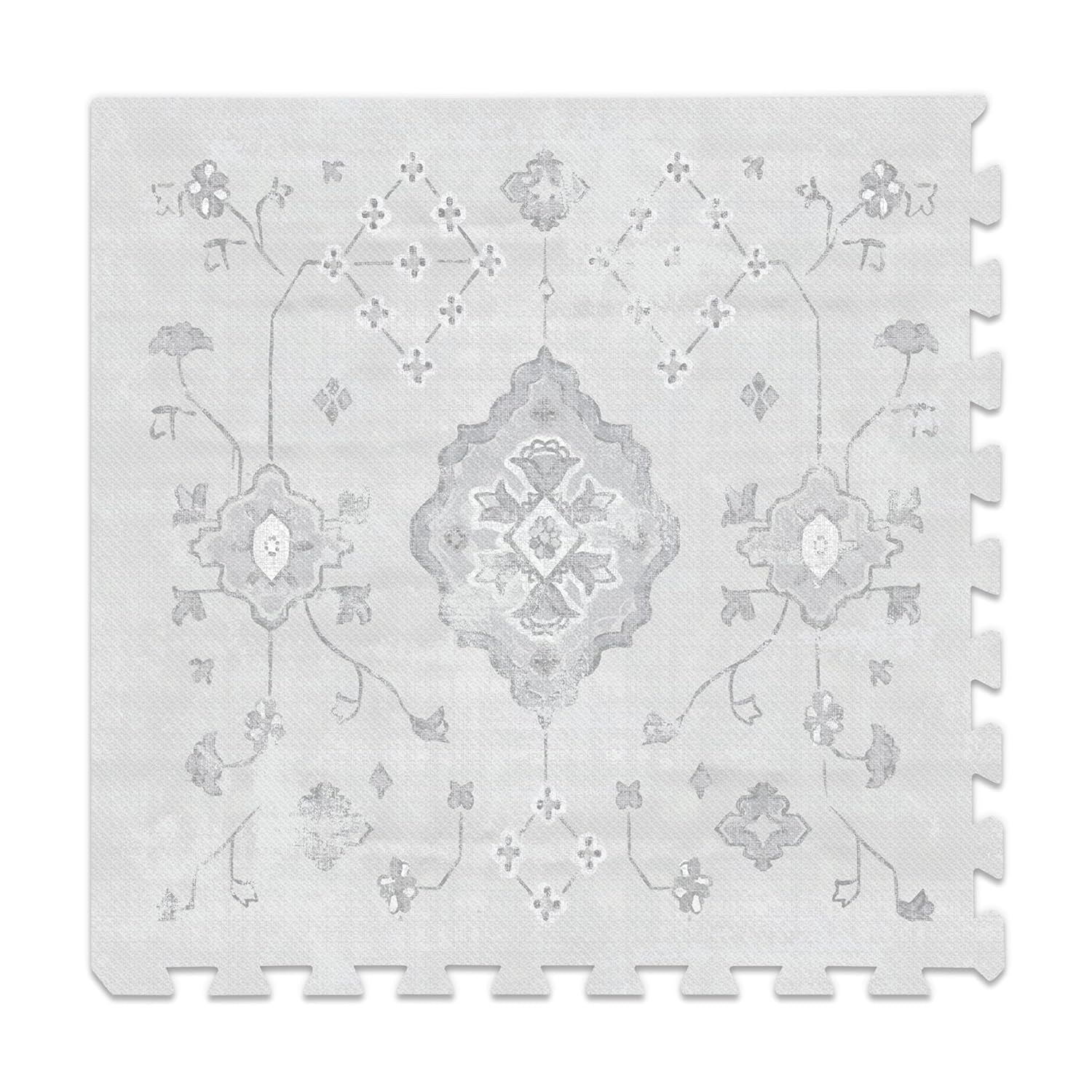 Baby Play Mat for Floor – 4X6Ft Gray | Soft Non Toxic Premium EVA Foam Tiles for Tummy Time, Crawling & Playroom – Waterproof Interlocking Floor Mat for Babies & Toddlers (6 Tiles)