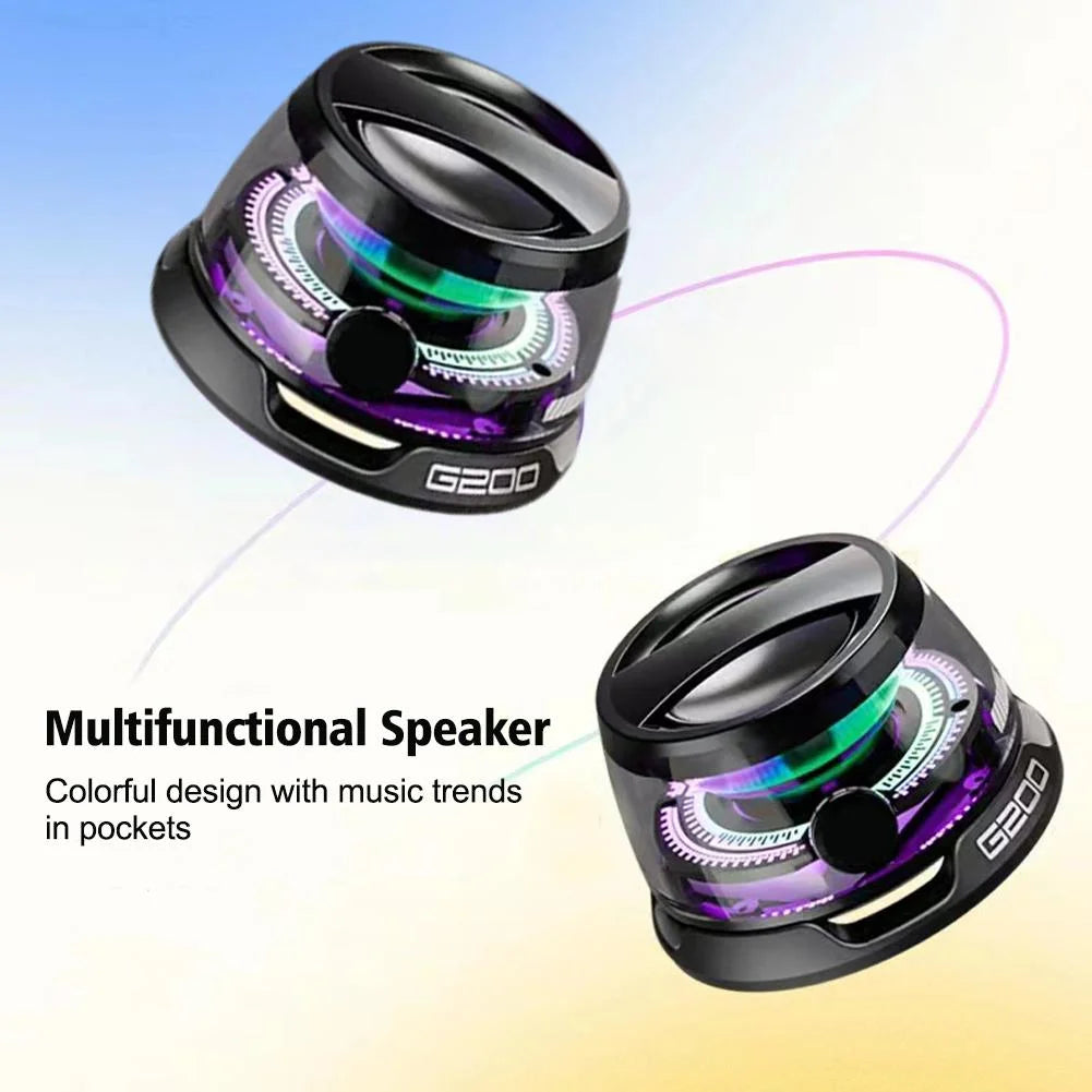 Magnetic Bluetooth Speaker G200 Magnetic Bluetooth Speaker 5W Mini Portable Bluetooth Speaker Magnetic Phone Stand Speaker Bluetooth Audio for Outdoor Travel and Party