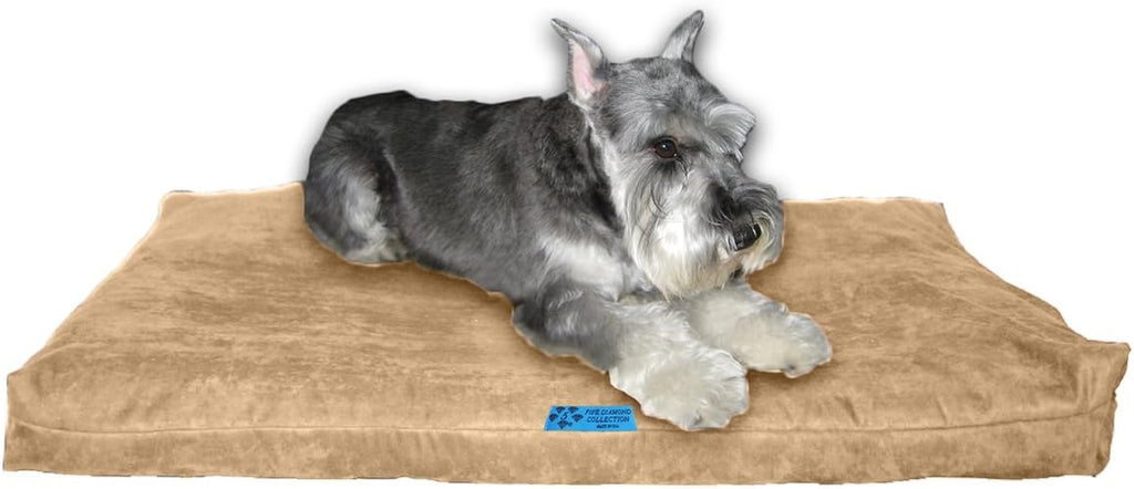 Shredded Memory Foam Orthopedic Bed with Removable Washable Cover and Water Proof Inner Fabric, Extra Large (55-Inch-By-37-Inch), Hot Pink Microfiber, for Dogs