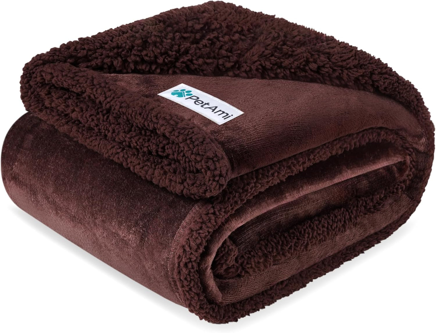 Waterproof Dog Blanket for Small Medium Dog Puppy Cat Throw for Couch Cover Leakproof Protection, Sherpa Fleece, Reversible Soft Washable 29X40 Plaid Navy Blue