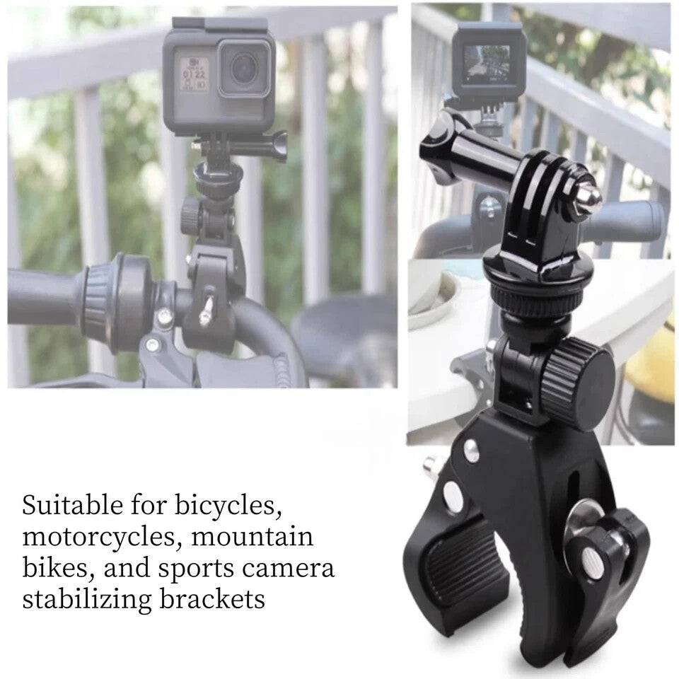 Action Camera Mount Clamp, Bike/Motorcycl