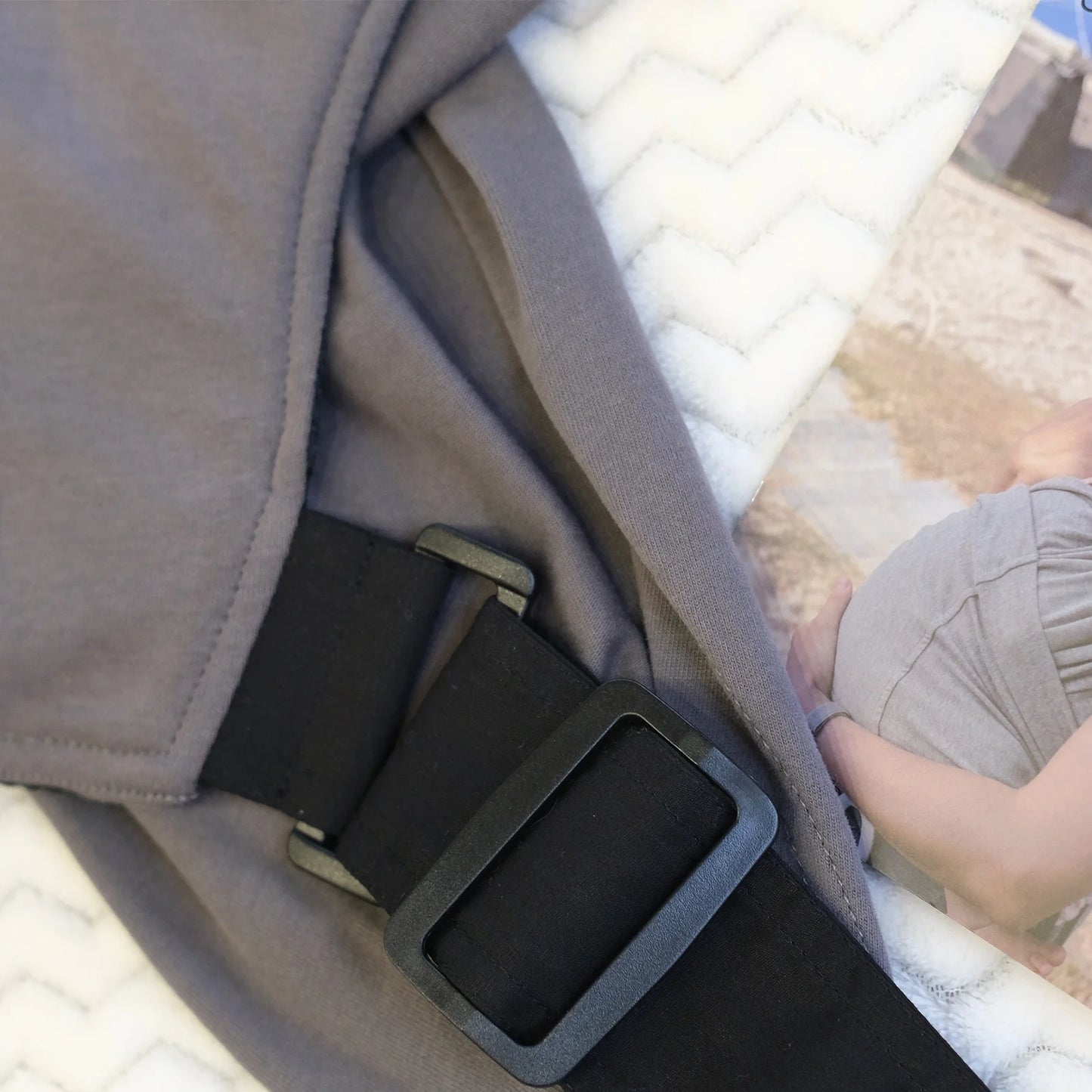 Wrap Carriers Organic Cotton Slings, for Toddlers, Infant, Newborn 35 Lbs, Dark Gray