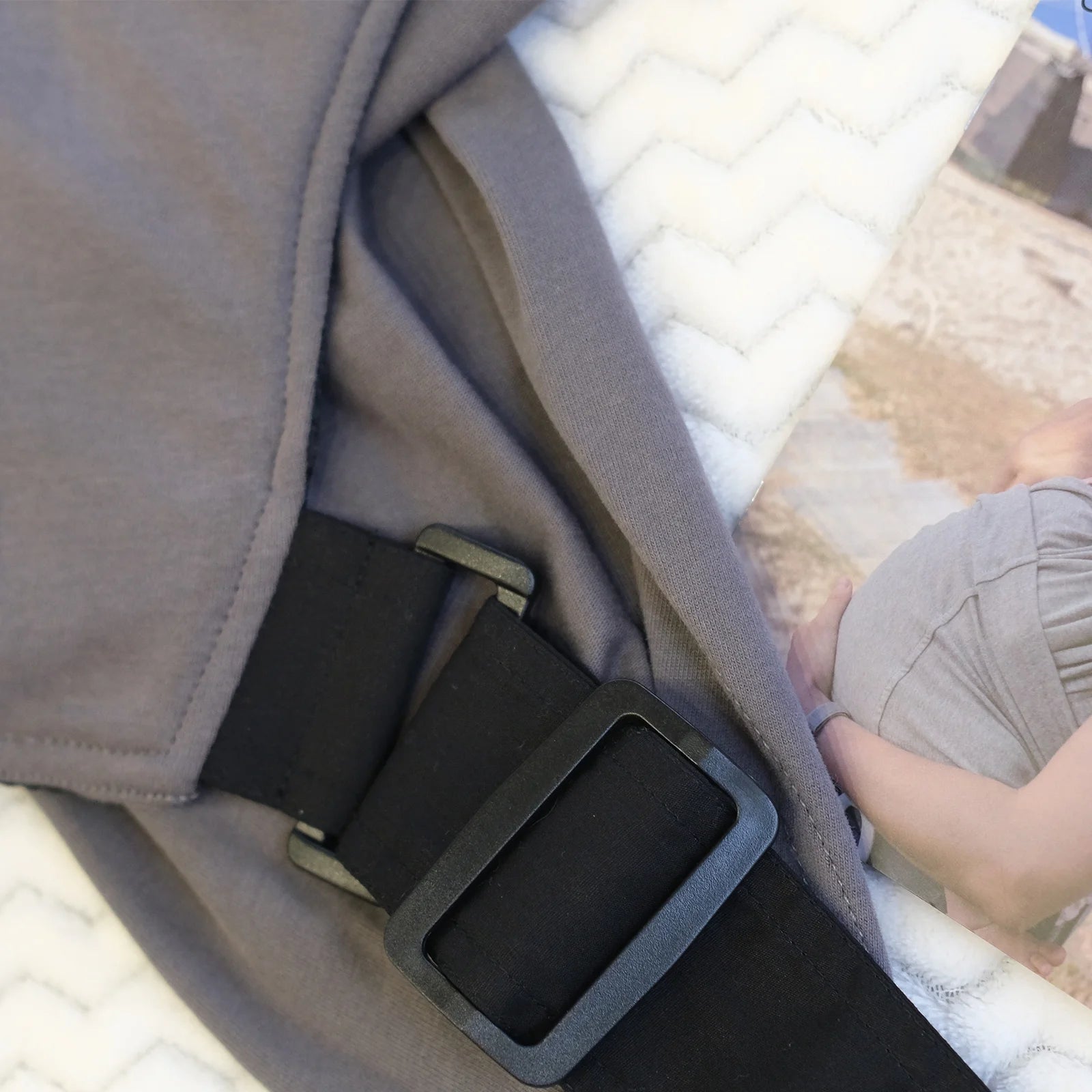 Wrap Carriers Organic Cotton Slings, for Toddlers, Infant, Newborn 35 Lbs, Dark Gray