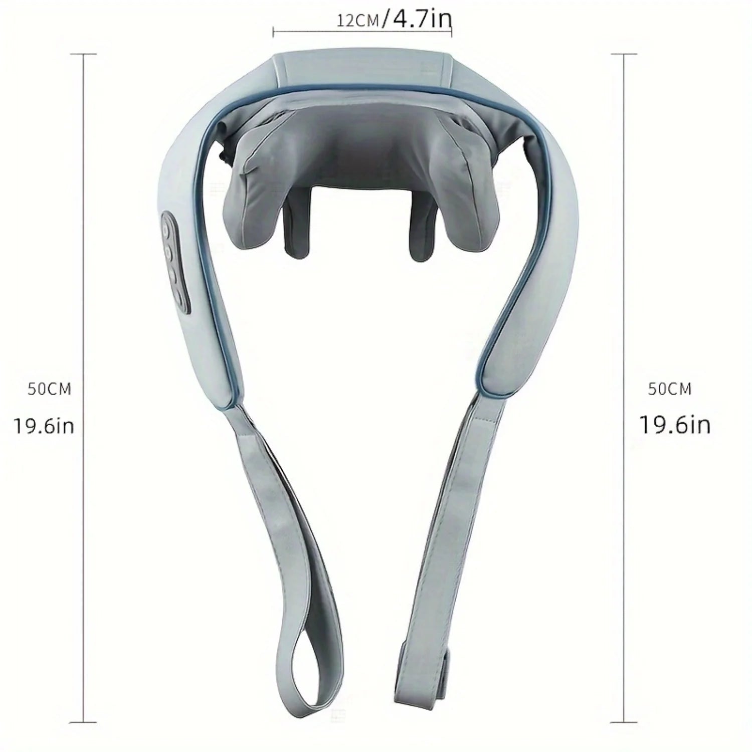 Shiatsu Neck Massager Pillow - 3D Heated Deep Tissue Massage - Rechargeable, Perfect for Relaxation at Home, Office, Travel - Fa