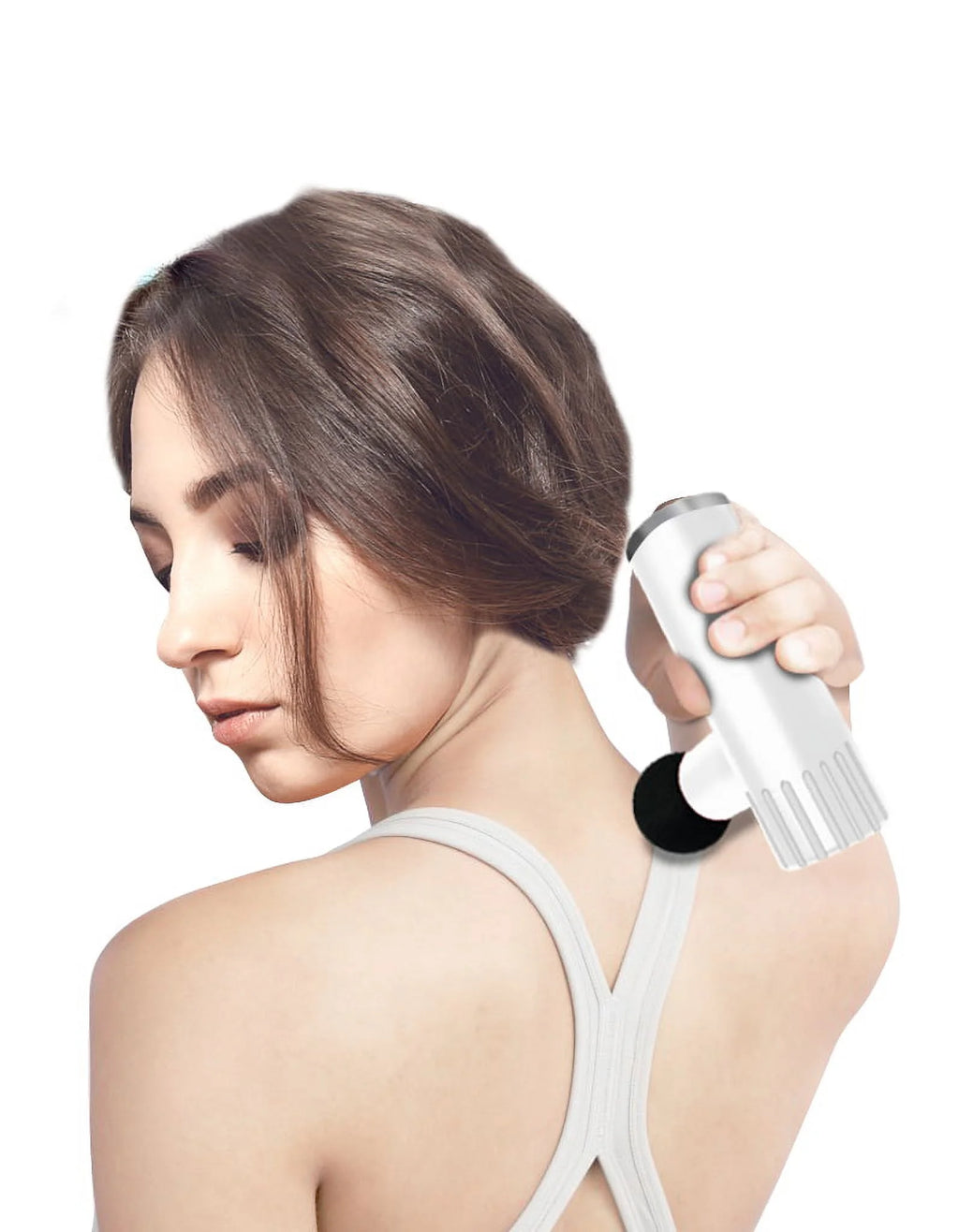 Nano Pocket-Sized Deep Tissue Massager – Cordless, Lightweight, 4-Speed Adjustable, 5 Massage Heads, 3200 RPM, Quiet, Portable Muscle Recovery Device