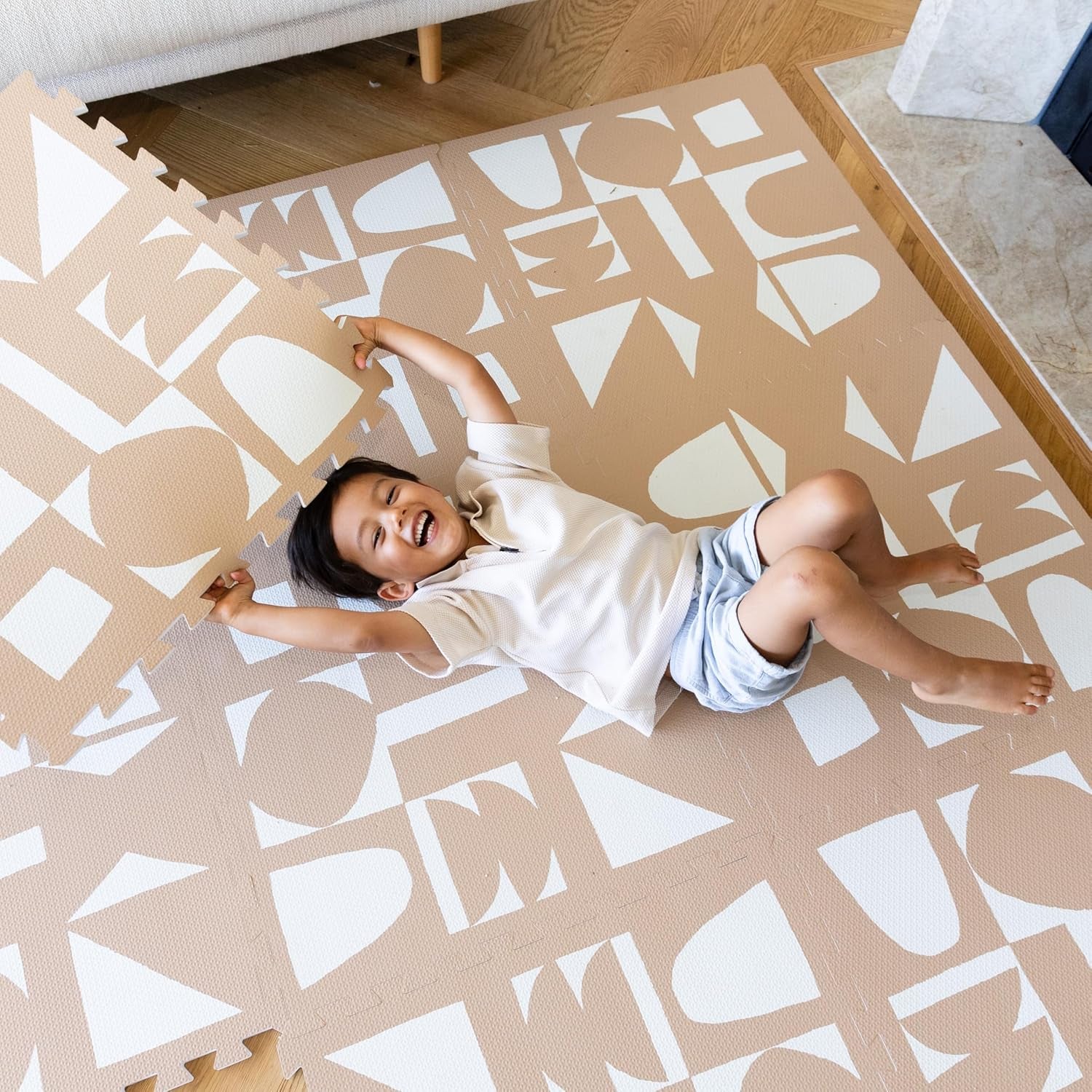 Baby Play Mat for Floor – 4X6Ft Gray | Soft Non Toxic Premium EVA Foam Tiles for Tummy Time, Crawling & Playroom – Waterproof Interlocking Floor Mat for Babies & Toddlers (6 Tiles)