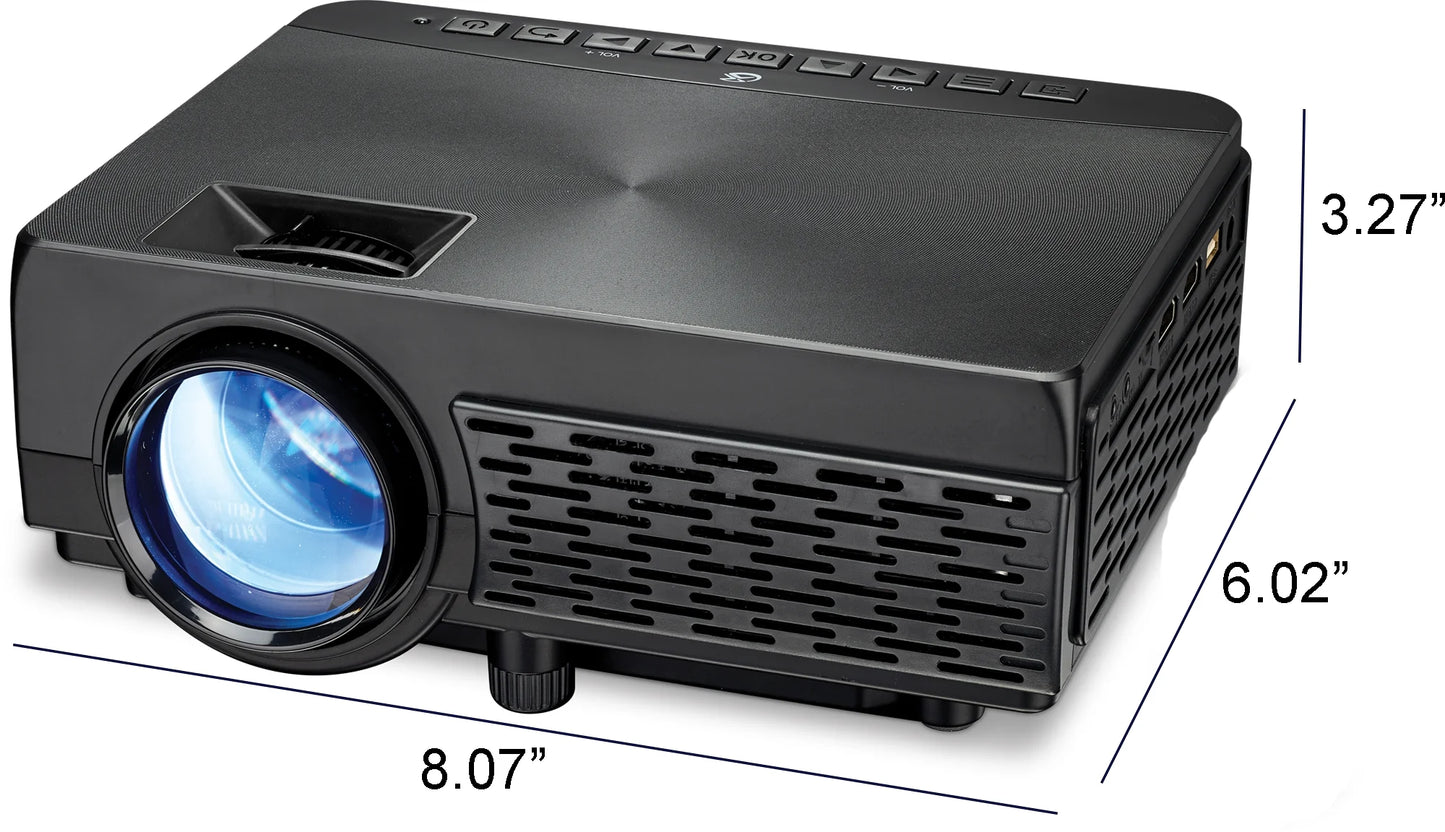 Pop-Up Movie Theater Projector Bundle, The2021Bdl,Black