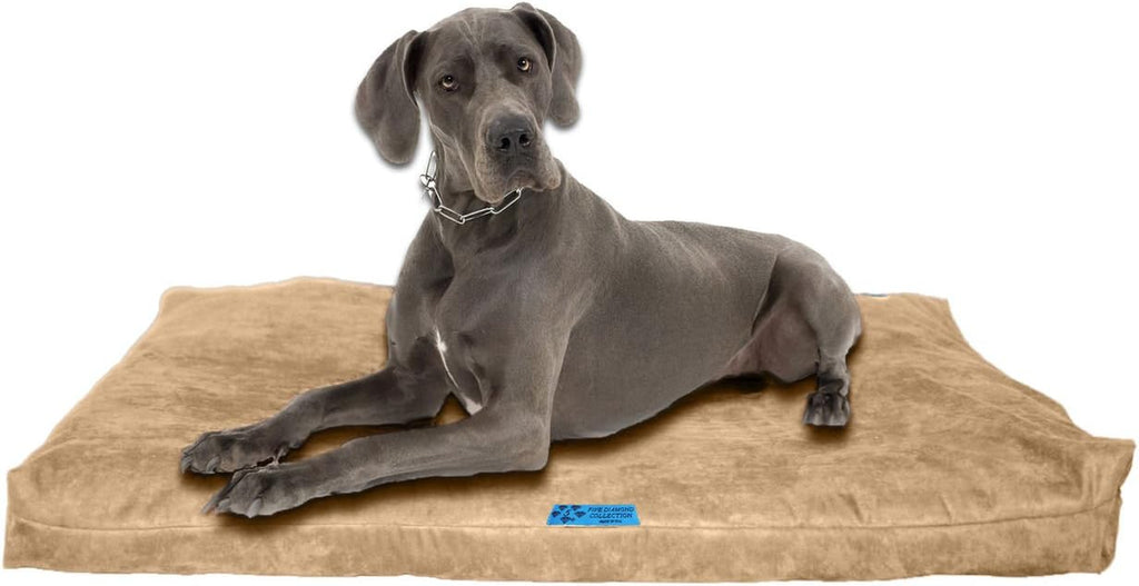 Shredded Memory Foam Orthopedic Bed with Removable Washable Cover and Water Proof Inner Fabric, Extra Large (55-Inch-By-37-Inch), Hot Pink Microfiber, for Dogs