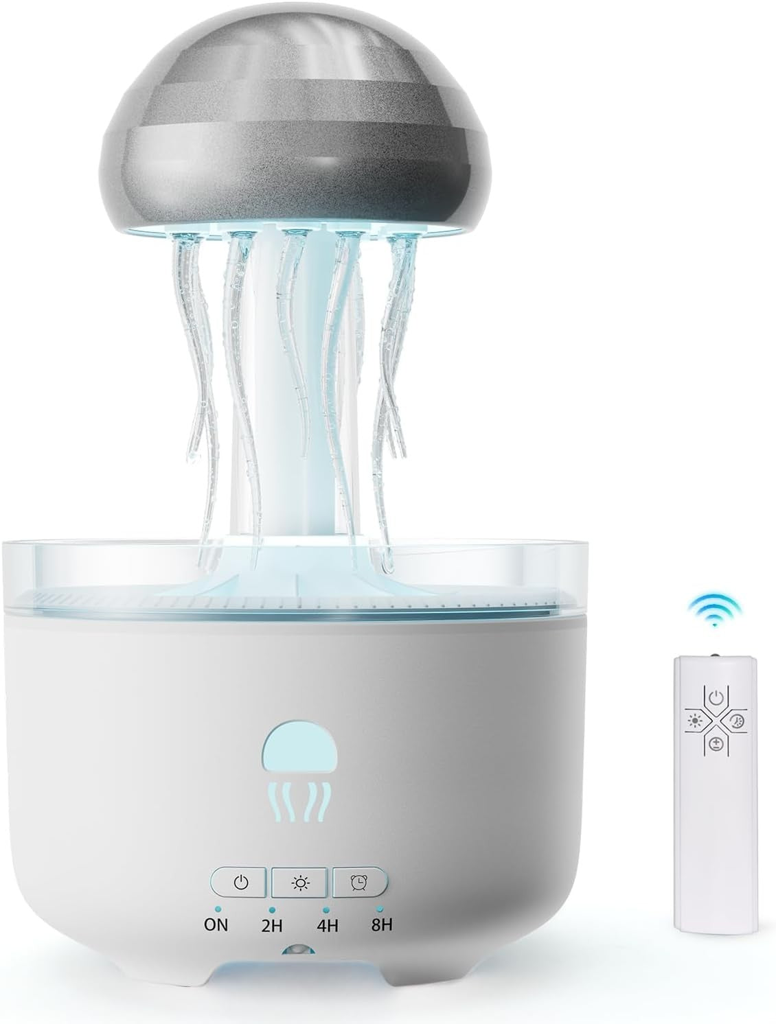 300ML Jellyfish Essential Oil Diffuser, Humidifiers for Bedroom with Remote Cont