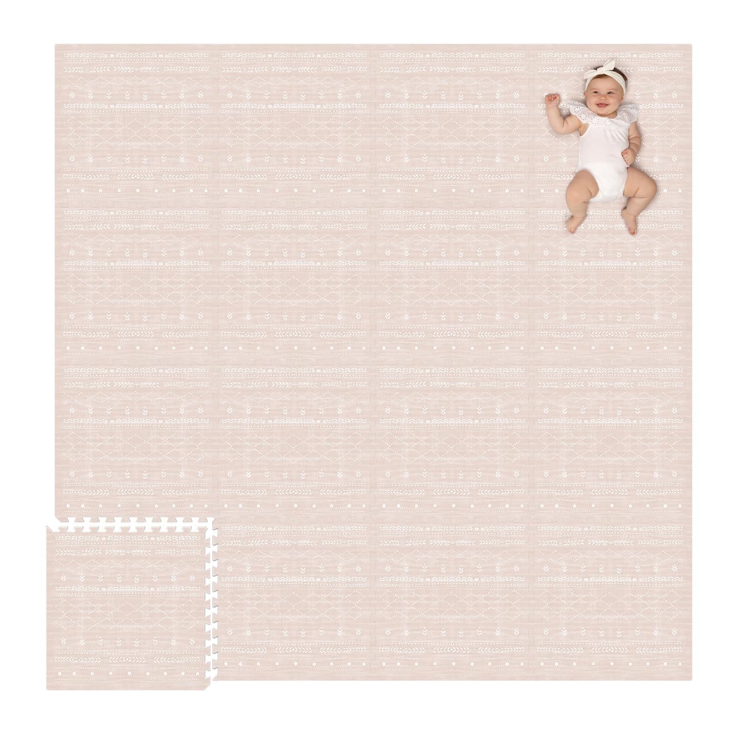 Baby Play Mat for Floor – 4X6Ft Gray | Soft Non Toxic Premium EVA Foam Tiles for Tummy Time, Crawling & Playroom – Waterproof Interlocking Floor Mat for Babies & Toddlers (6 Tiles)