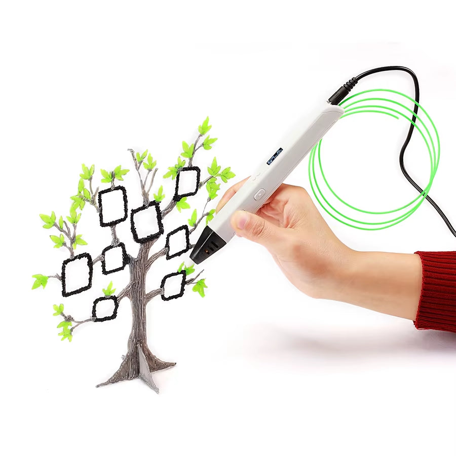 Hot Selling RP800A 3D Pen Scribble Pen OLED Display 3D Printing Pen with PLA Filament for Doodling Making Christmas Presents