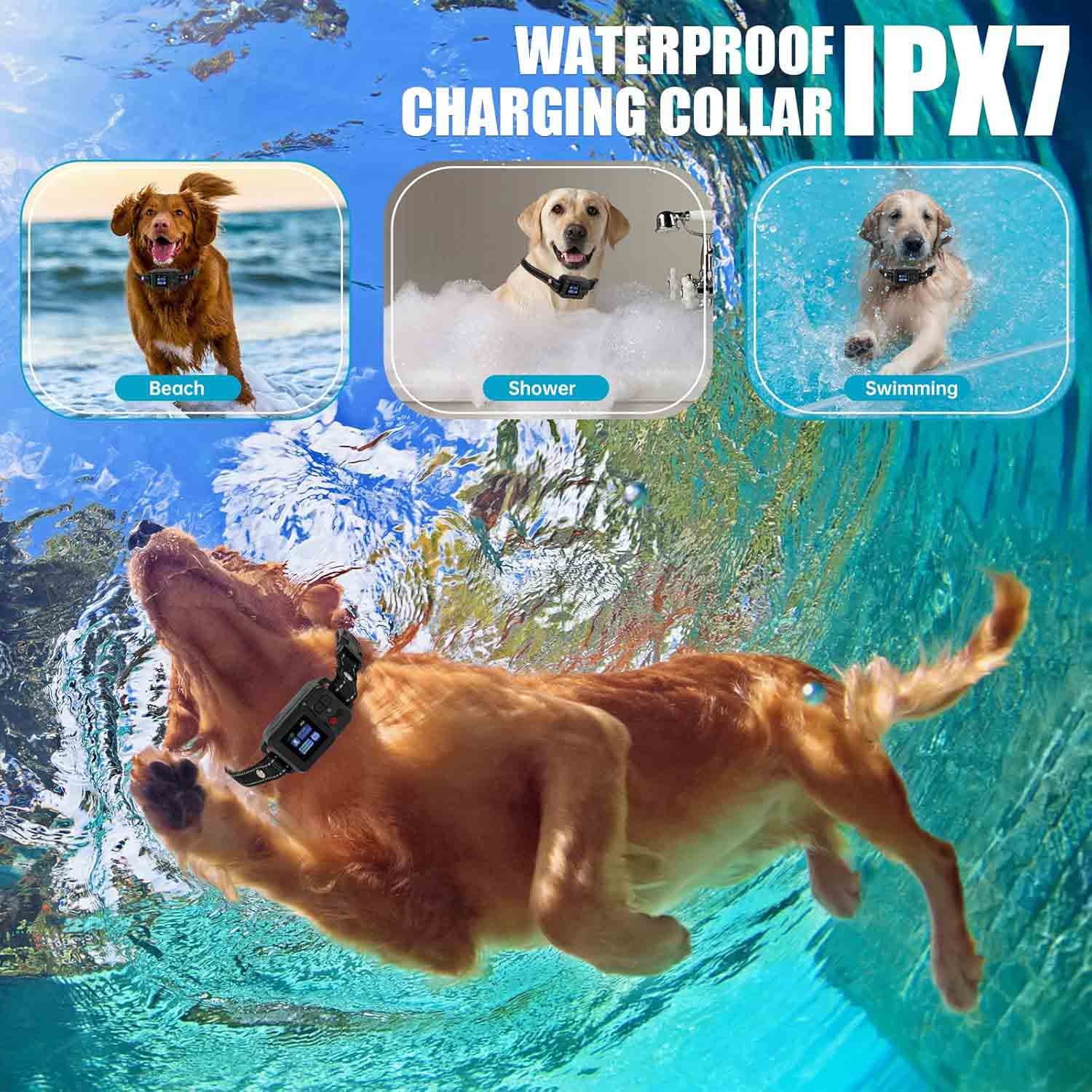 GPS Wireless Dog Fence System,  Electric Dog Collar Fence with Satellite GPS, Waterproof & Rechargeable, 3 Training Modes, 15~2200 Yards Range for Outdoor Pet Containment